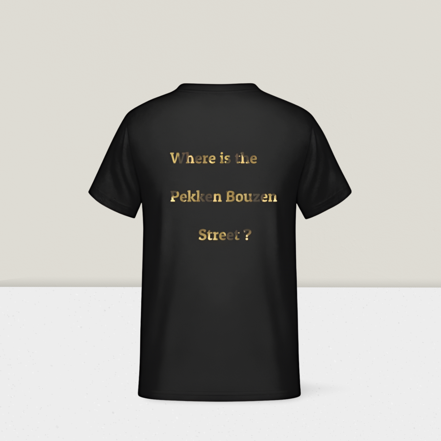 PB - Where is the PekkenBouzen street - T-Shirt - Goud